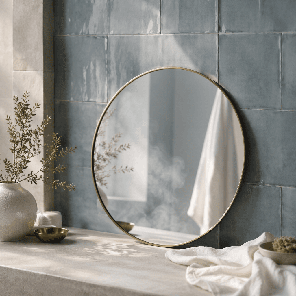Plain Round Mirror
