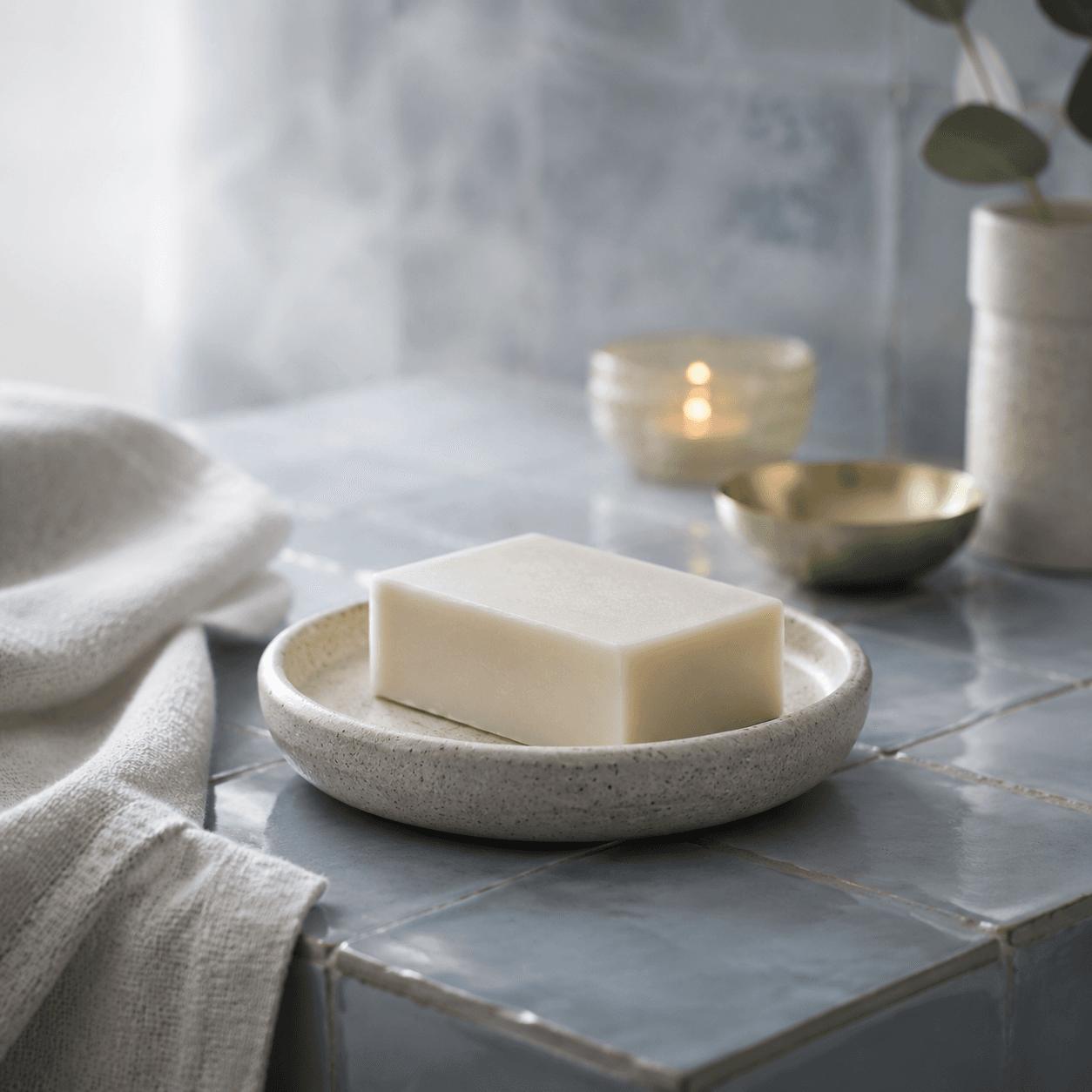 Stoneware Soap Dish