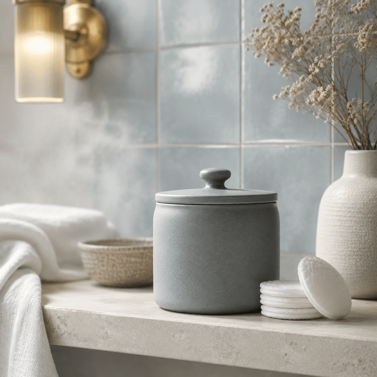 Stoneware Storage Jar